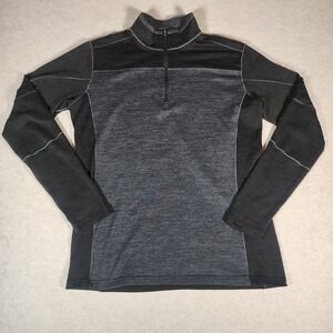 Kuhl Men's Gray and Black Quarter-Zip Sweatshirt